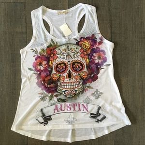 Austin Skull Boho Tank